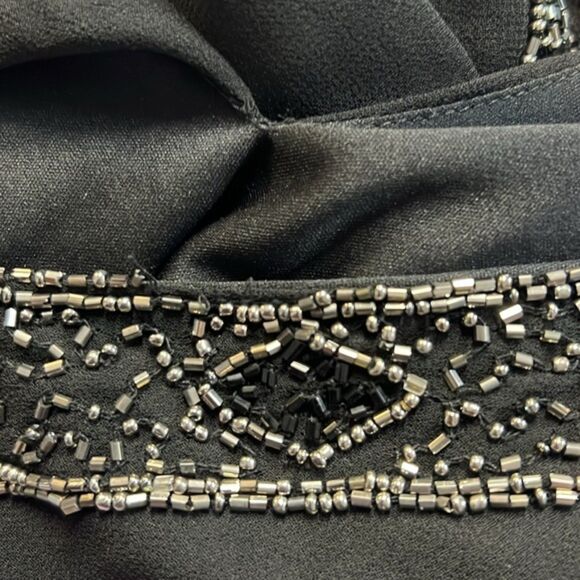J Laxmi Black Beaded Dress Size 14 READ CONDITION - Picture 8 of 8